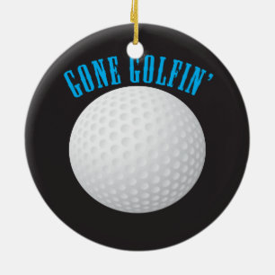 Adorno De Cerámica Golf Ball ⛳ 🎁 Gone Golfing Golf
