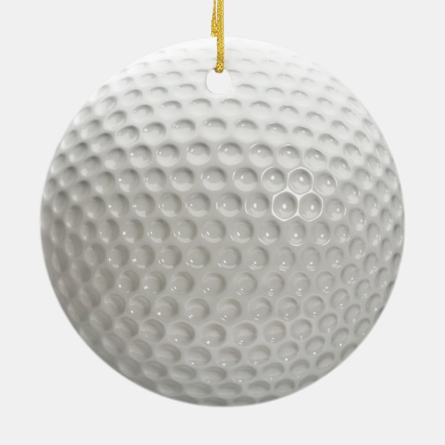 Adorno De Cerámica Golf Ball Sport (Atrás)