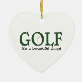 Adorno De Cerámica Golf del navidad