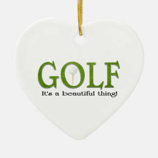 Adorno De Cerámica Golf del navidad