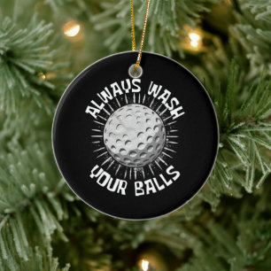 Adorno De Cerámica Golf divertido