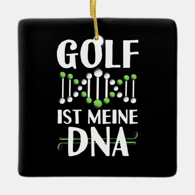 Adorno De Cerámica Golf Es Mi ADN (Anverso)