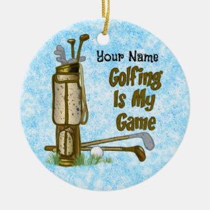 Adorno De Cerámica Golf es mi juego de golf