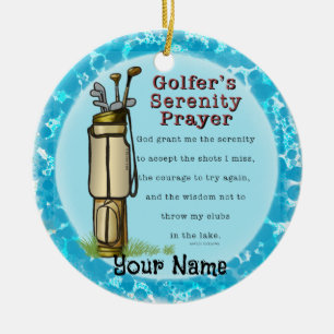 Adorno De Cerámica Golf golf Prayer