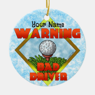 Adorno De Cerámica Golf Mal Conductor