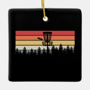 Adorno De Cerámica Golf Retro de Disco