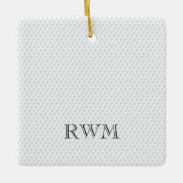 Adorno De Cerámica Golfer INITIALS FOTO Golf Ball Memorial Keepsake