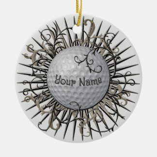 Adorno De Cerámica Golfista de Swirl Golf