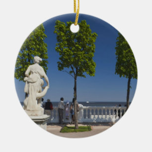 Adorno De Cerámica Golfo de Finlandia desde la Villa Monplaisir