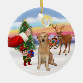 Adorno De Cerámica Golosina para un Golden Retriever (K)