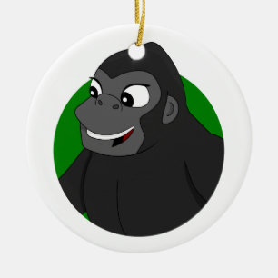 Adorno De Cerámica Gorilla Personalizado