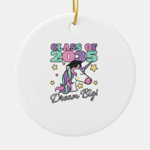 Adorno De Cerámica Gorras de Graduación de Unicornio Mágico para Chic