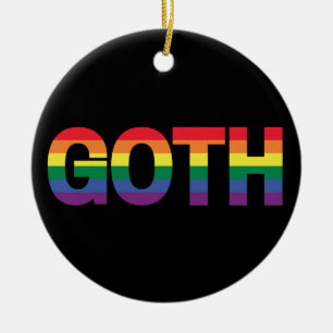 Adorno De Cerámica Gótico LGBTQ+ Regenbogen