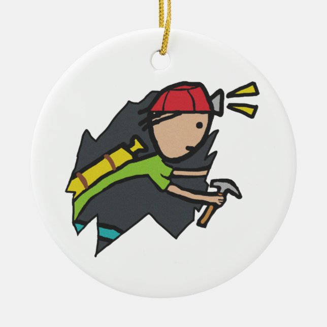 Adorno De Cerámica Grabado y despellejamiento (Frente)