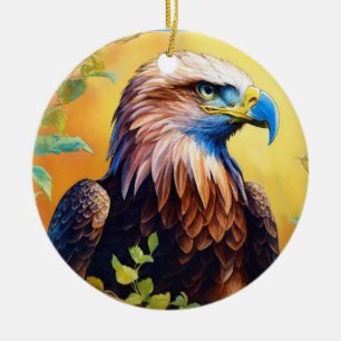 Adorno De Cerámica "Grace in Flight: Majestic Eagle Art"