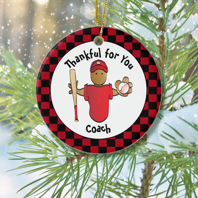 Adorno De Cerámica Gracias a Coach Holiday Gift - Personalizado (Subido por el creador)