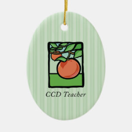 Adorno De Cerámica Gracias al profesor de CCD, manzana