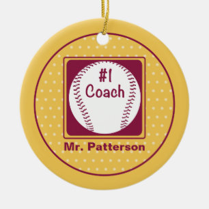 Adorno De Cerámica Gracias Coach, Gracias Número 1