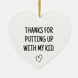 Adorno De Cerámica Gracias Por Poner Al Día Con Mi Niñera