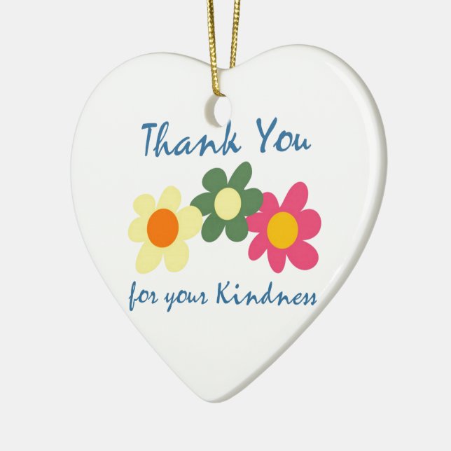 Adorno De Cerámica Gracias Por Su Amabilidad (Izquierda)