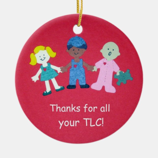 Adorno De Cerámica Gracias por todo tu TLC (Frente)