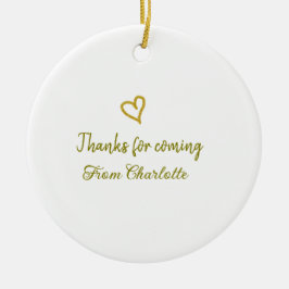 Adorno De Cerámica gracias por venir añadir nombre mensaje de texto d