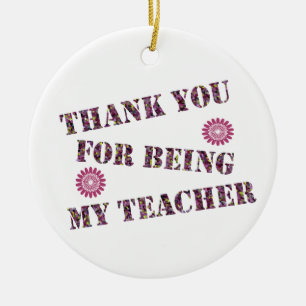 Adorno De Cerámica Gracias Profesor Apreciación Holiday Keepsake