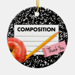 Adorno De Cerámica Gracias tema de la escuela