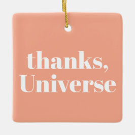 Adorno De Cerámica Gracias, Universo