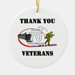 Adorno De Cerámica Gracias veteranos - Thank you veteranos