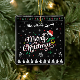 Adorno De Cerámica Graciosa Feliz Navidad