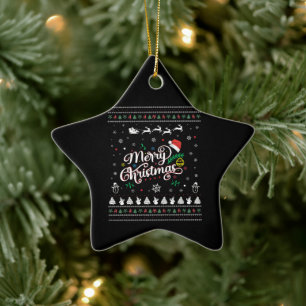 Adorno De Cerámica Graciosa Feliz Navidad