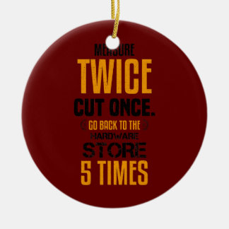 Adorno De Cerámica Graciosa Medida Dos Carpinteros Joiner Woodwork