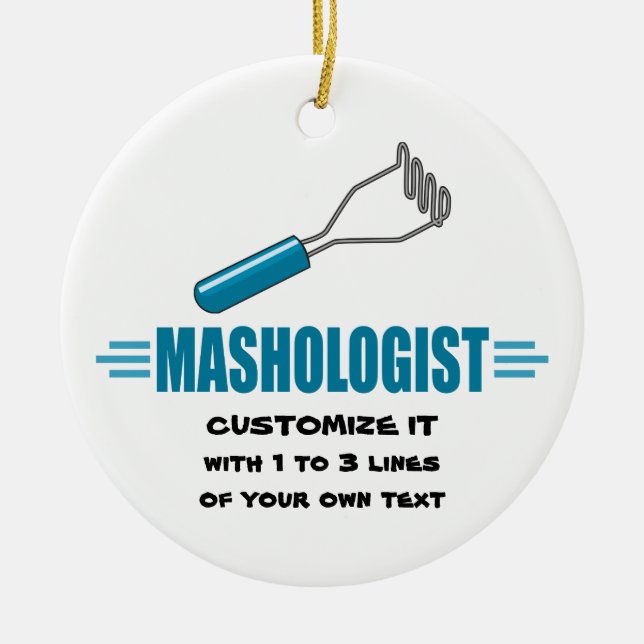 Adorno De Cerámica Graciosa papa machacada (Frente)