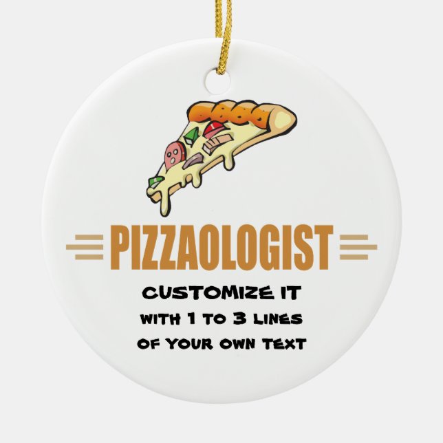 Adorno De Cerámica Graciosa pizza (Frente)