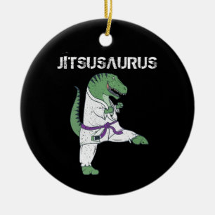 Adorno De Cerámica Gracioso Jujitsu, obsequios de T-Rex Jiu Jitsu Bla