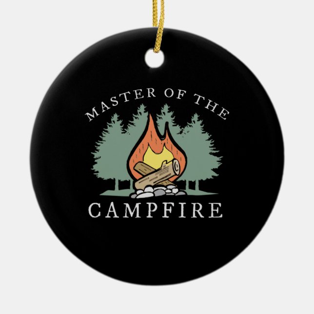 Adorno De Cerámica Gracioso regalo de camping (Frente)