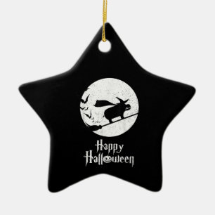 Adorno De Cerámica Gracioso regalo de Halloween de bruja Hippo Lover