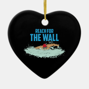 Adorno De Cerámica Gracioso Regalo De Natación Cotizada De Natación