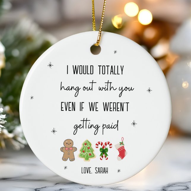 Adorno De Cerámica Gracioso regalo de oficina para Navidades personal (Subido por el creador)