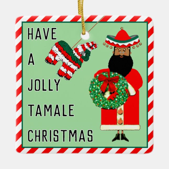 Adorno De Cerámica Gracioso regalo mexicano (Anverso)