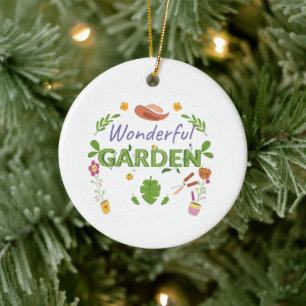 Adorno De Cerámica Gracioso regalo para las mujeres jardineras