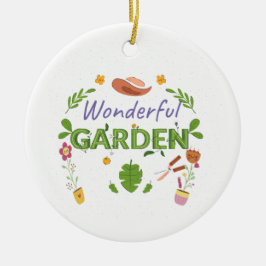 Adorno De Cerámica Gracioso regalo para las mujeres jardineras