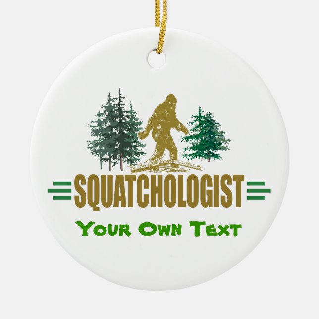 Adorno De Cerámica Gracioso Sasquatch (Frente)