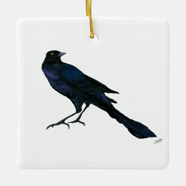 Adorno De Cerámica Grackle (Anverso)