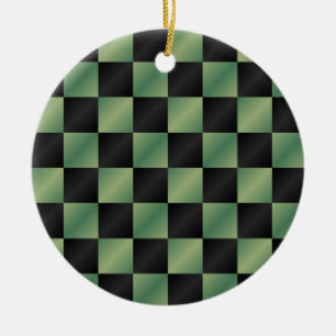 Adorno De Cerámica Gradiente negro verde oliva moderno controlado
