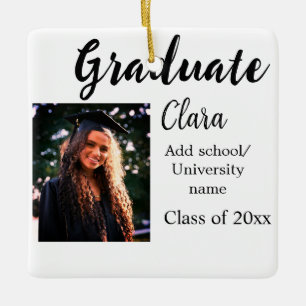 Adorno De Cerámica Graduación añadir clase de nombre de 20xx congrats