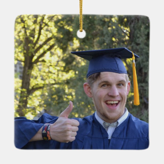 Adorno De Cerámica Graduación con los años (Reverso)