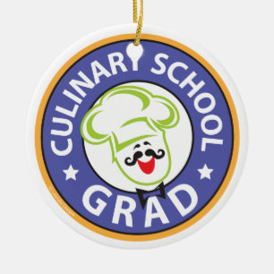 Adorno De Cerámica Graduación culinaria
