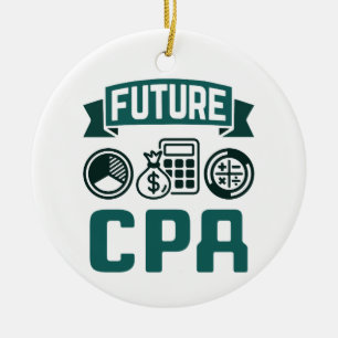 Adorno De Cerámica Graduación de contabilidad futura de la CPA